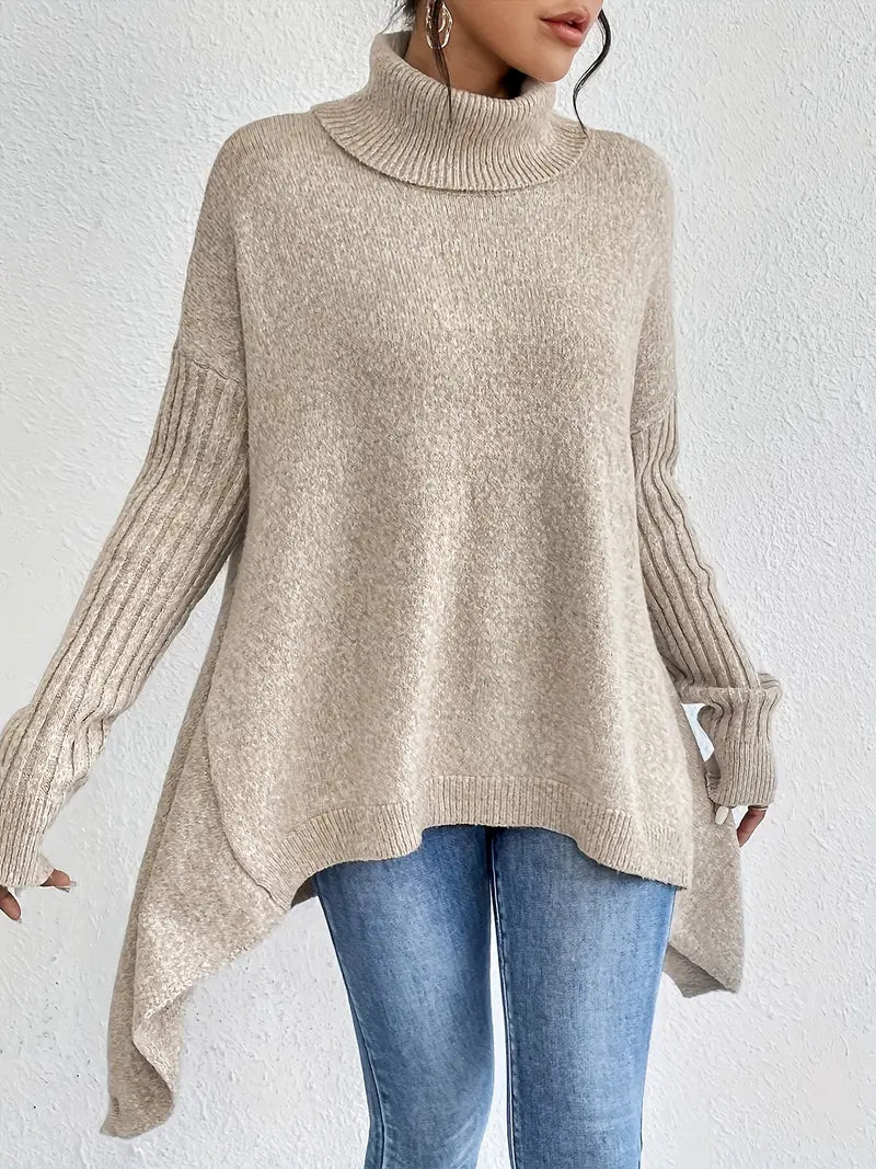 Elowen | Oversized Knit Turtleneck Sweater