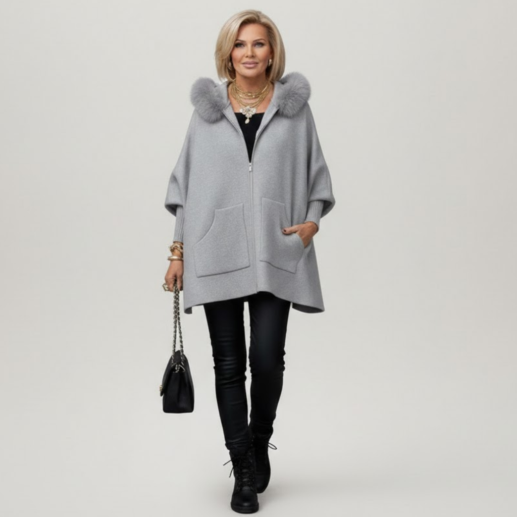 ARABELLE™ | Casual Hooded Coat with Fur Collar