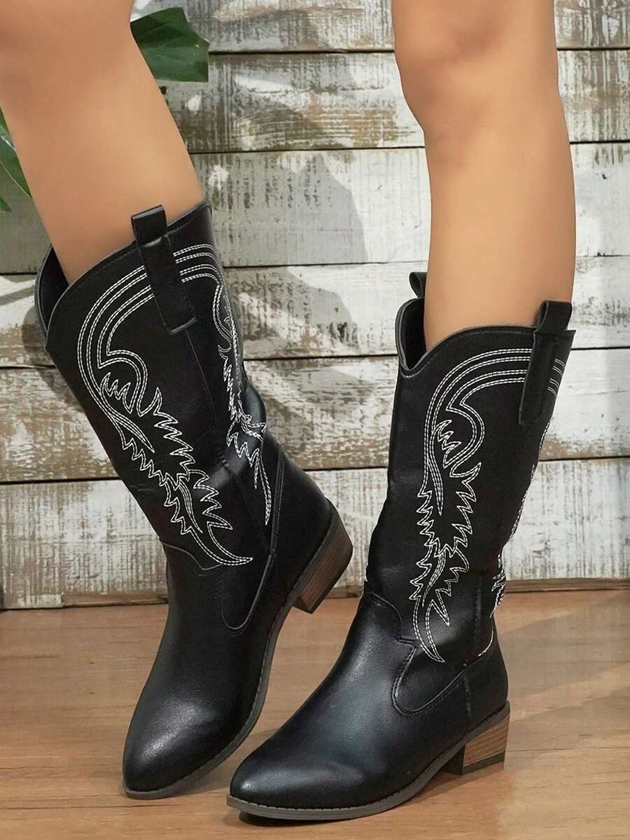 Arlena | Ivory Western Boots
