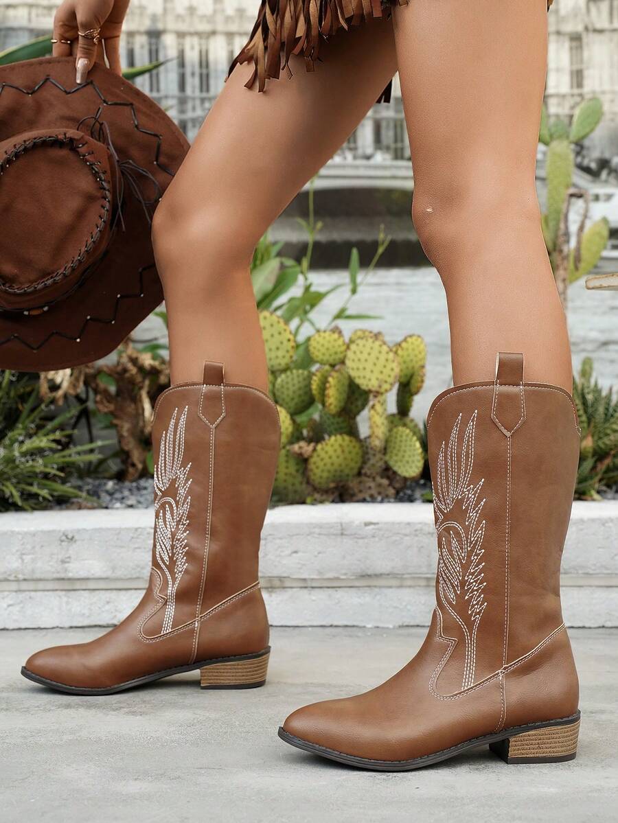 Arlena | Ivory Western Boots