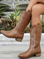 Arlena | Ivory Western Boots