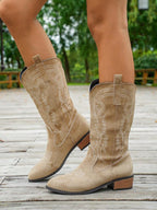 Arlena | Ivory Western Boots