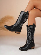 Arlena | Ivory Western Boots