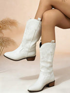 Arlena | Ivory Western Boots