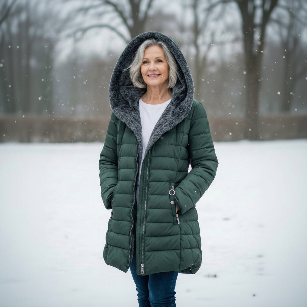 Fleece Lined Puffer Coat