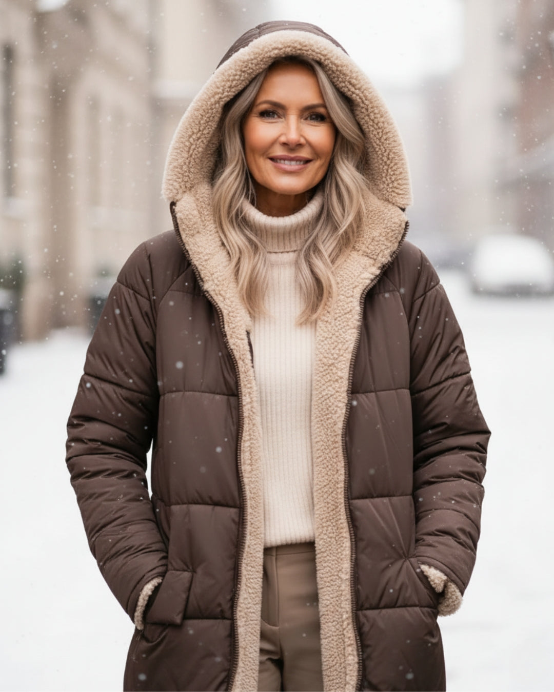 Luxe Sherpa Winter Coat | Designed for Canadian Winters