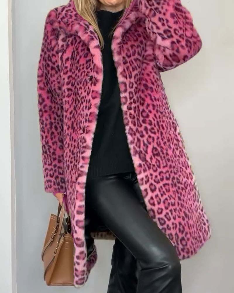 Leosa | Soft Long Leopard Coat
