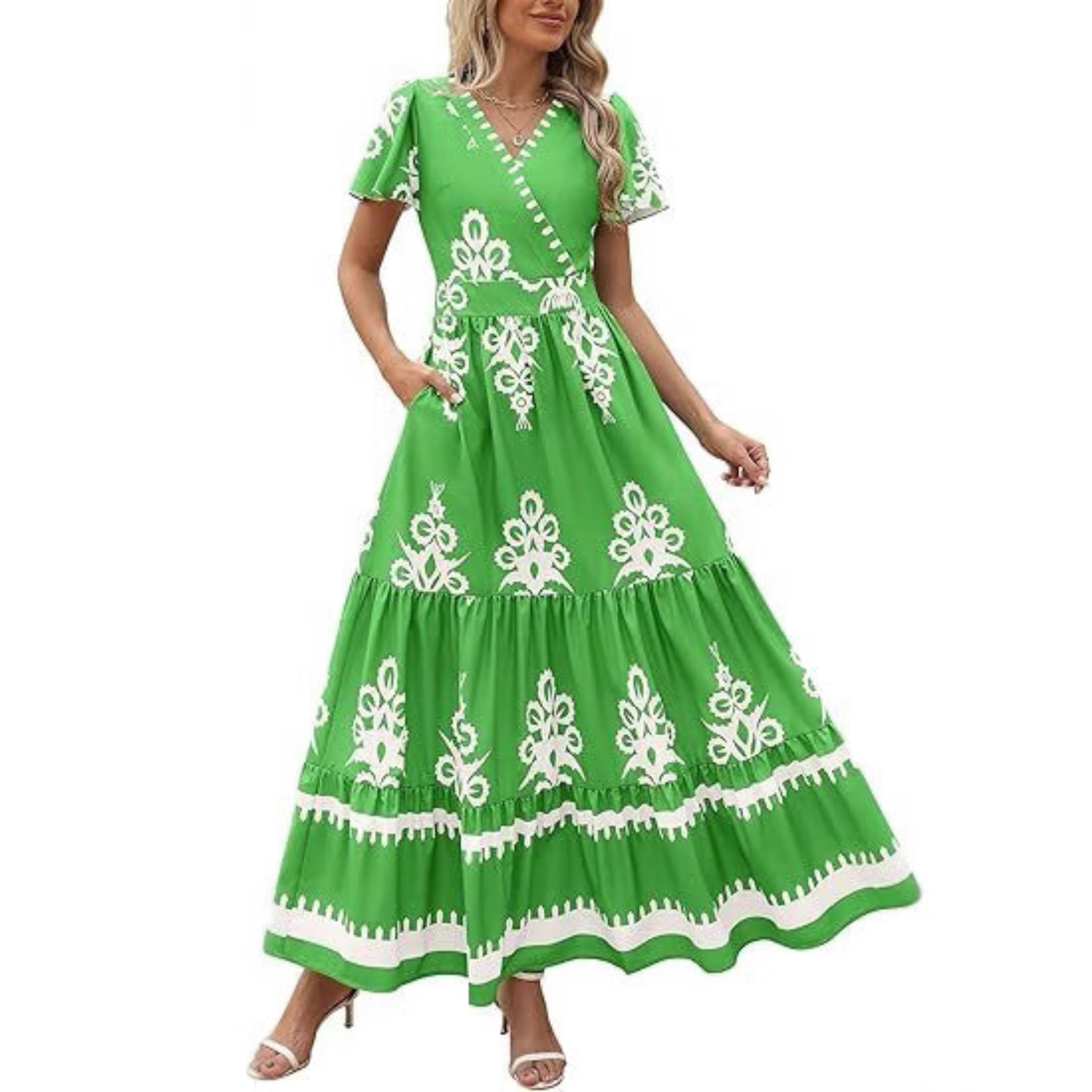 Hellenore™| Women Casual Chic Floral Maxi Dress