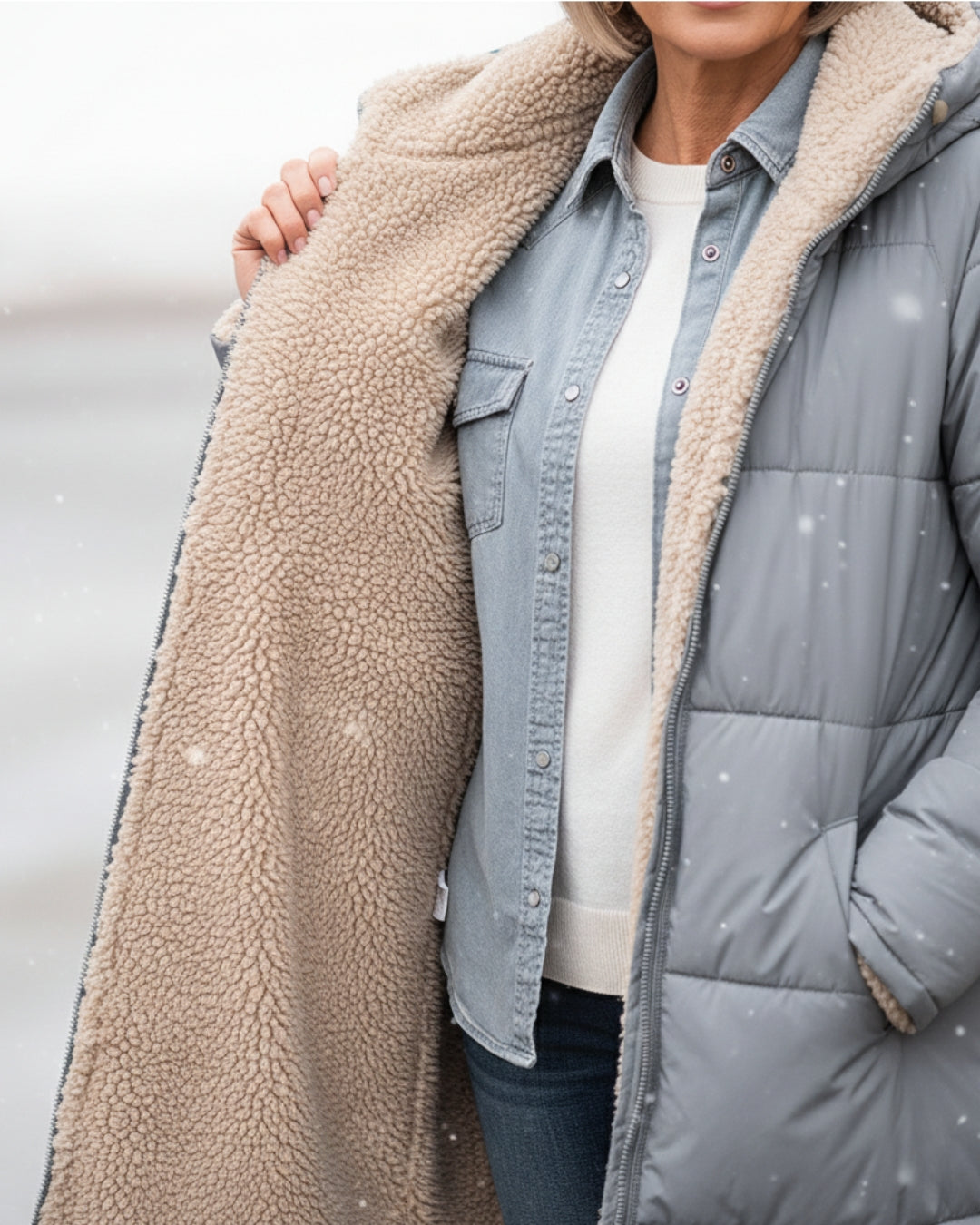 Luxe Sherpa Winter Coat | Designed for Canadian Winters
