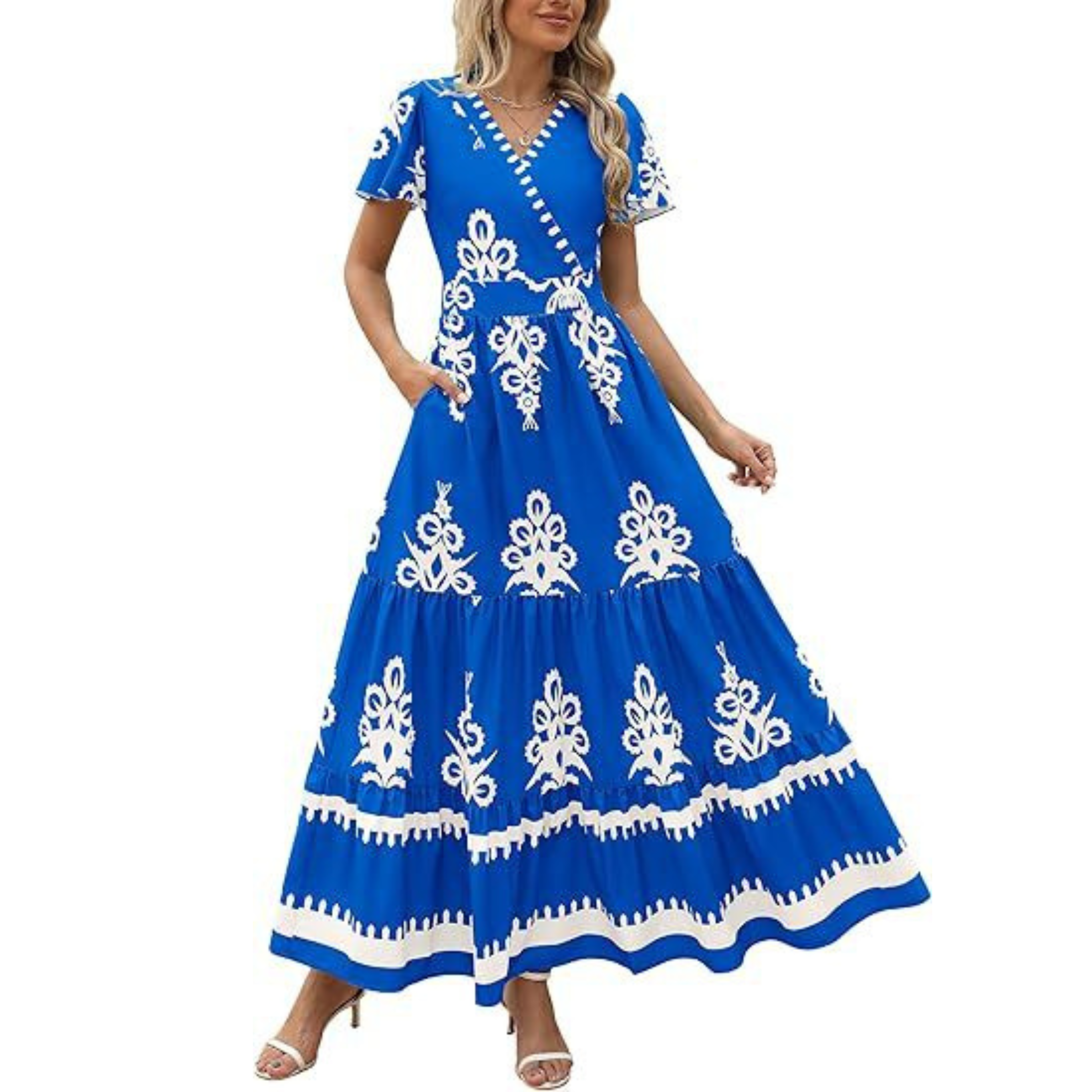 Hellenore™| Women Casual Chic Floral Maxi Dress