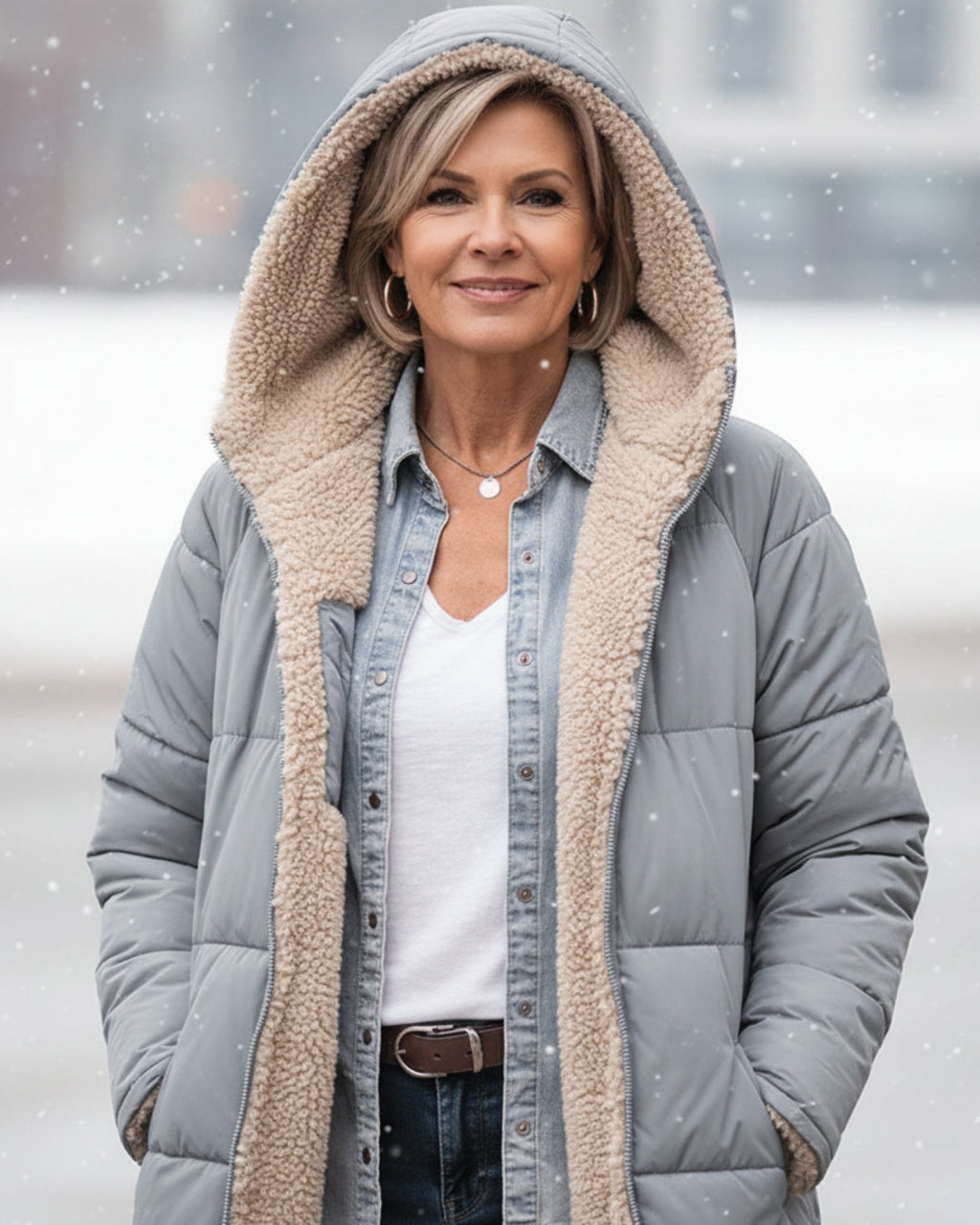 Luxe Sherpa Winter Coat | Designed for Canadian Winters