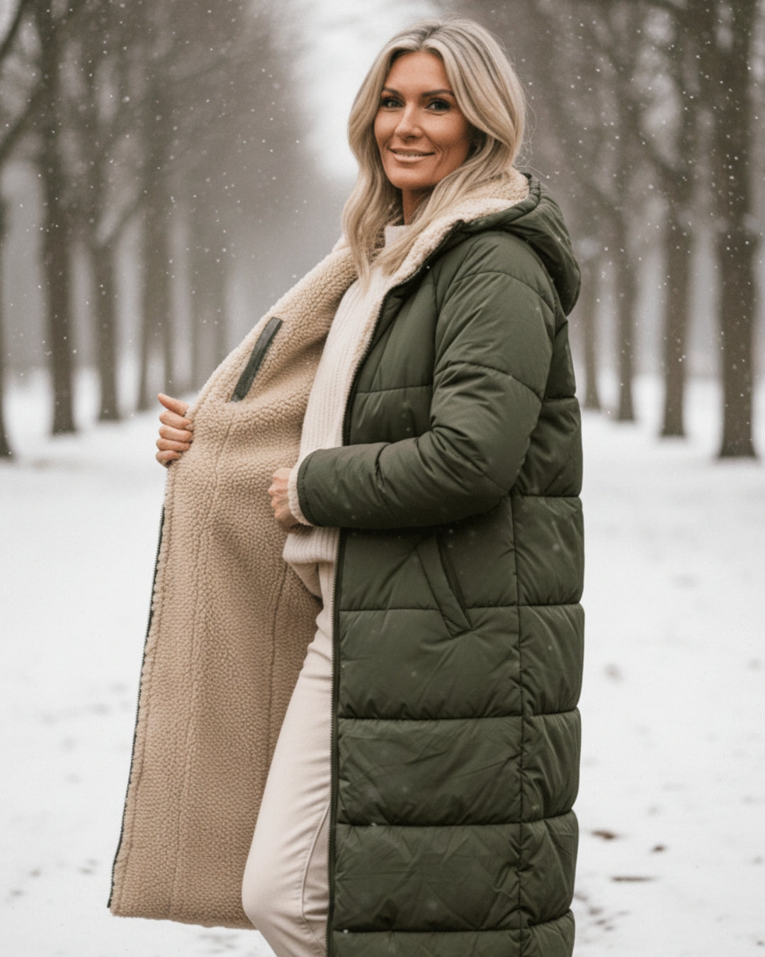 Luxe Sherpa Winter Coat | Designed for Canadian Winters