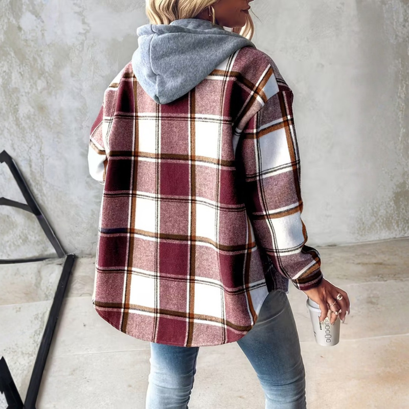 Brigitte | Cozy Plaid Jacket