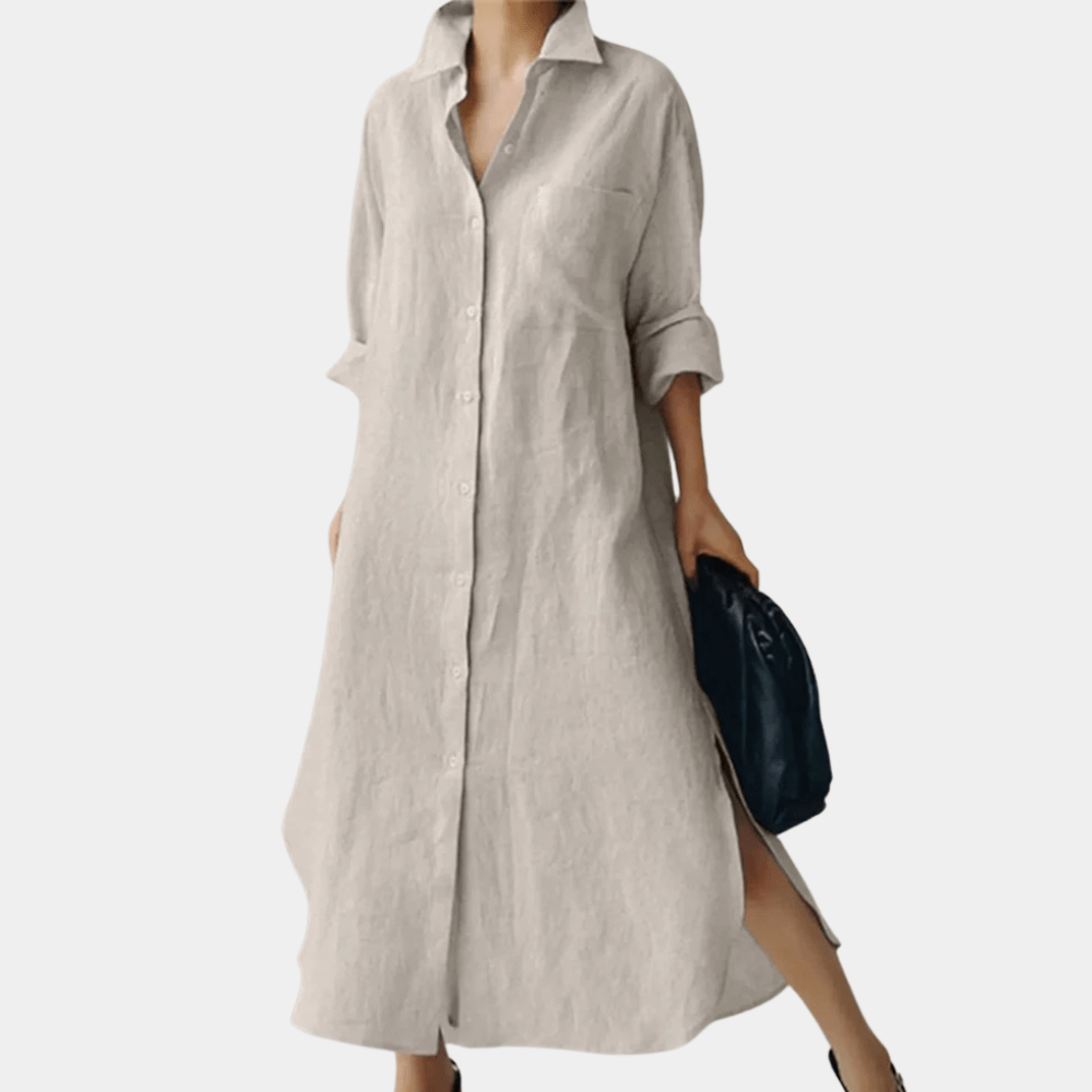 Oversized Linen Shirt Dress | Effortless Style | Lightweight & Breathable | Casual Wear