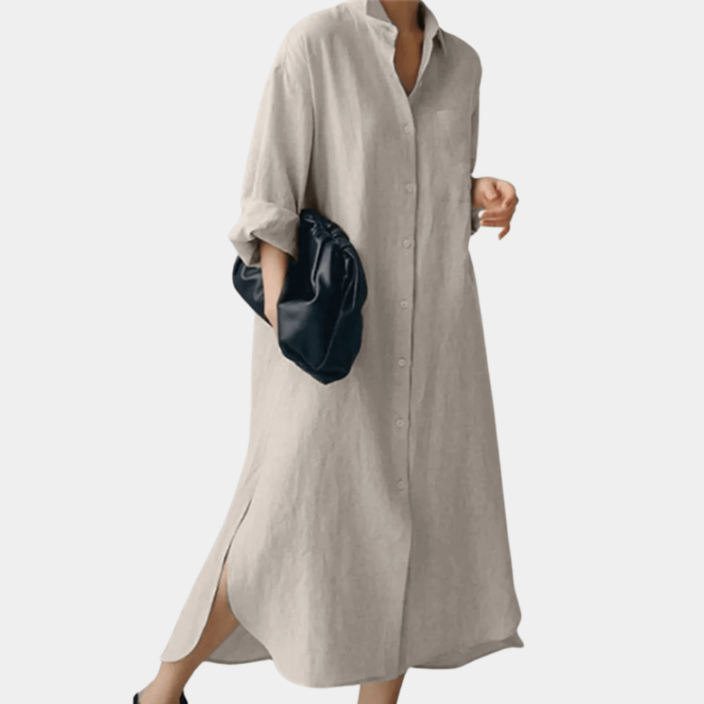 Oversized Linen Shirt Dress | Effortless Style | Lightweight & Breathable | Casual Wear