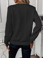 Lynne | Cable-Knit Zip Sweatshirt