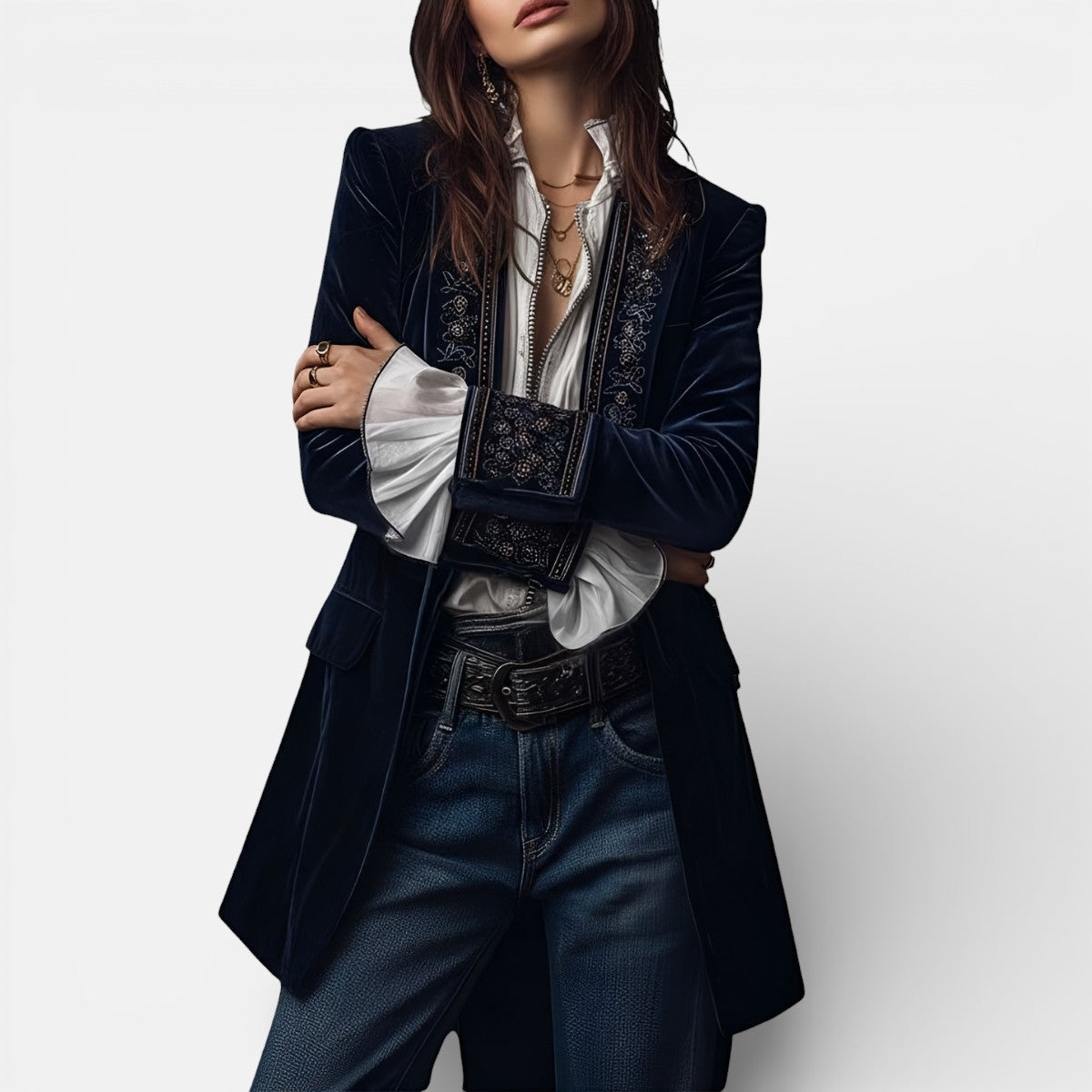 Nuria | Elegant Velvet Jacket