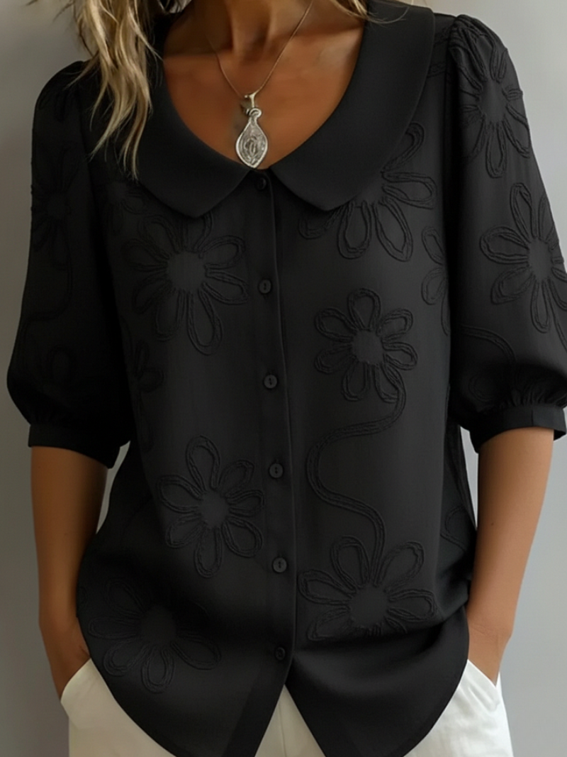 Ismeline - Embroidered Floral Blouse