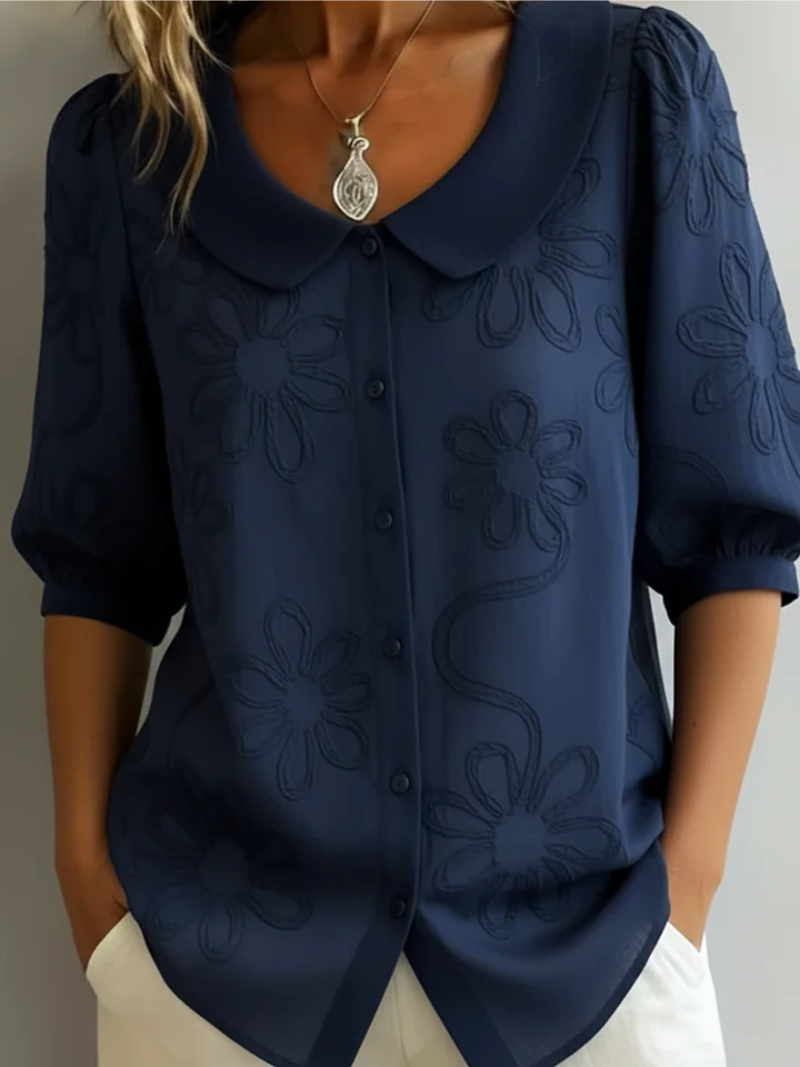 Ismeline - Embroidered Floral Blouse