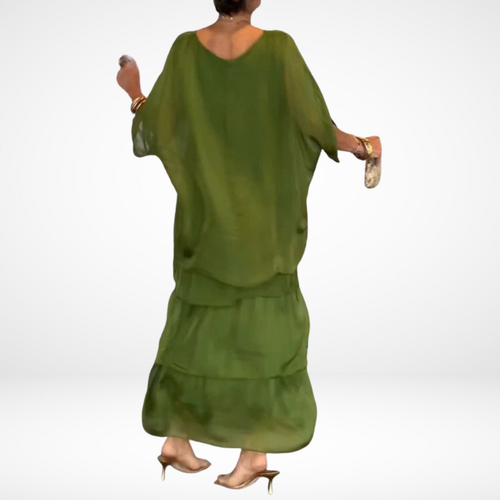 Hylda™ Artistic Loose Maxi Dress | Flowing A-Line Maxi Dress