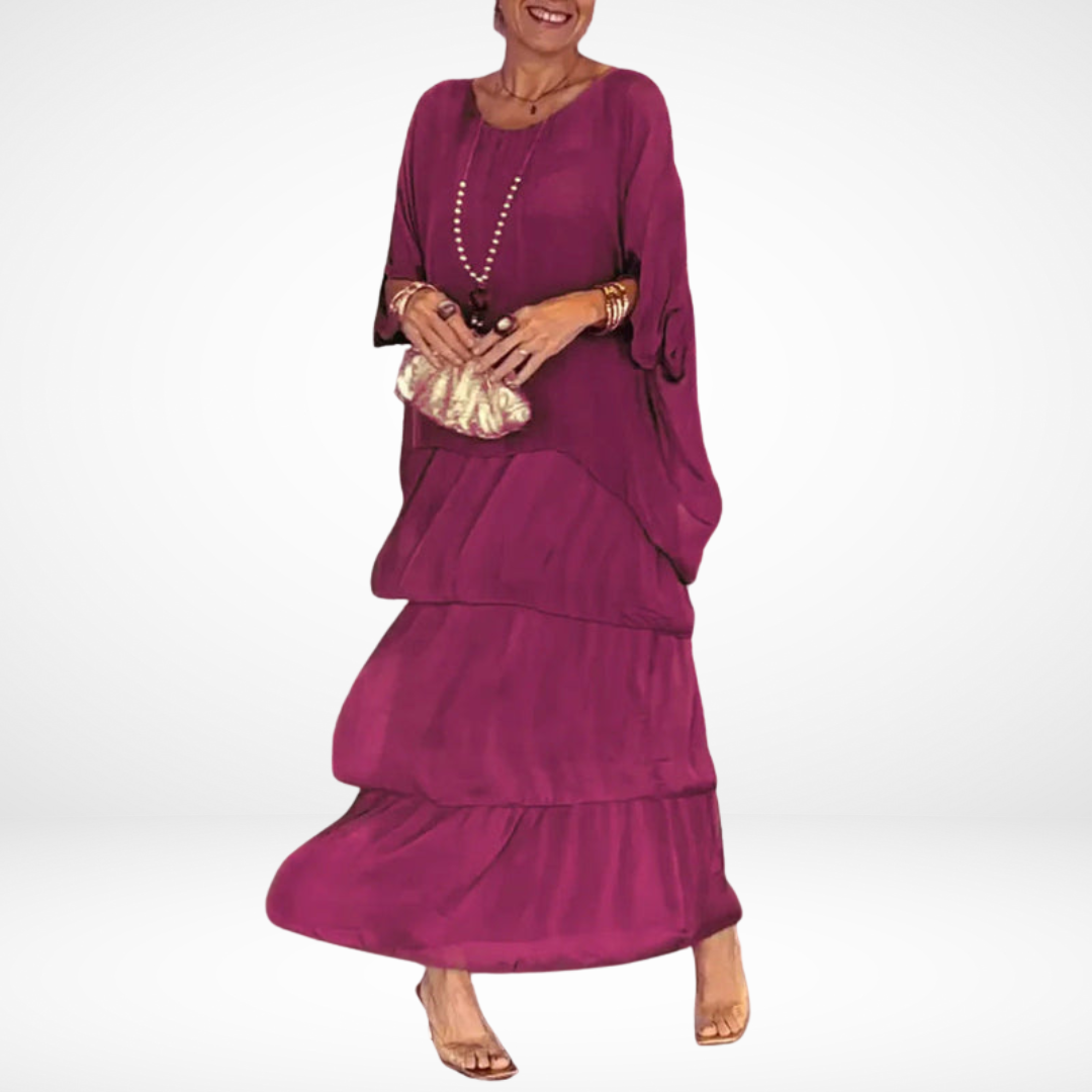 Hylda™ Artistic Loose Maxi Dress | Flowing A-Line Maxi Dress