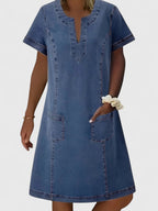 Christine | Elegant Denim Dress