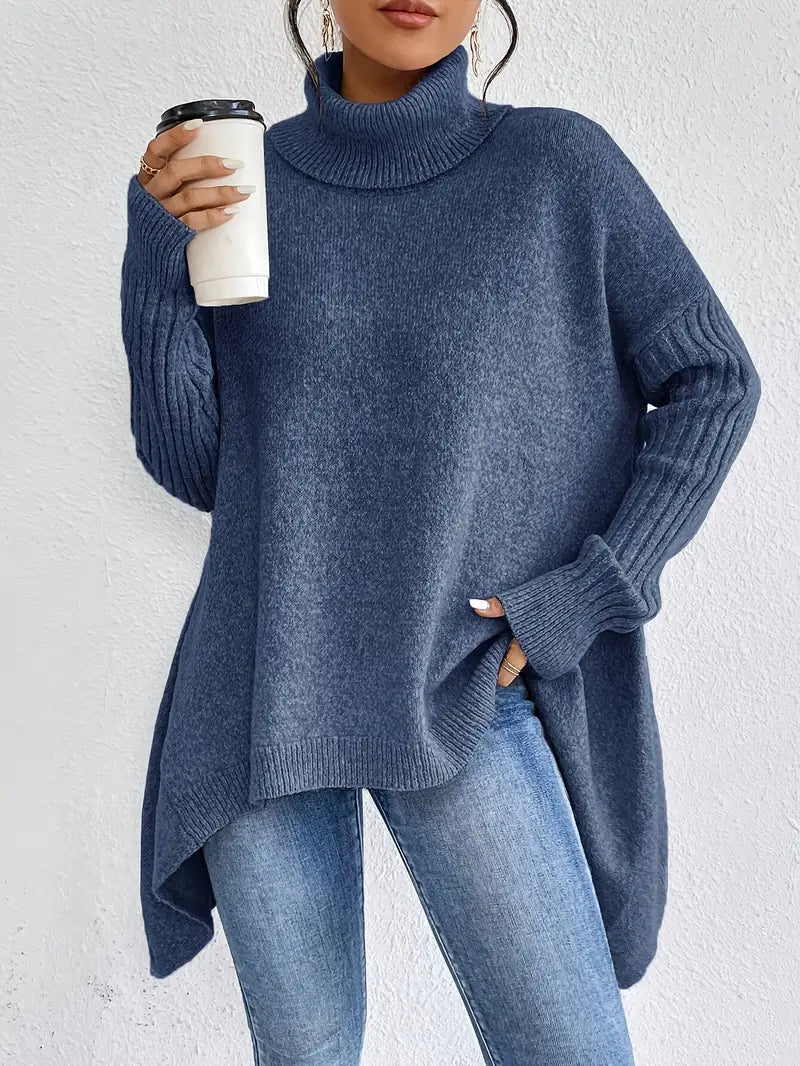 Elowen | Oversized Knit Turtleneck Sweater