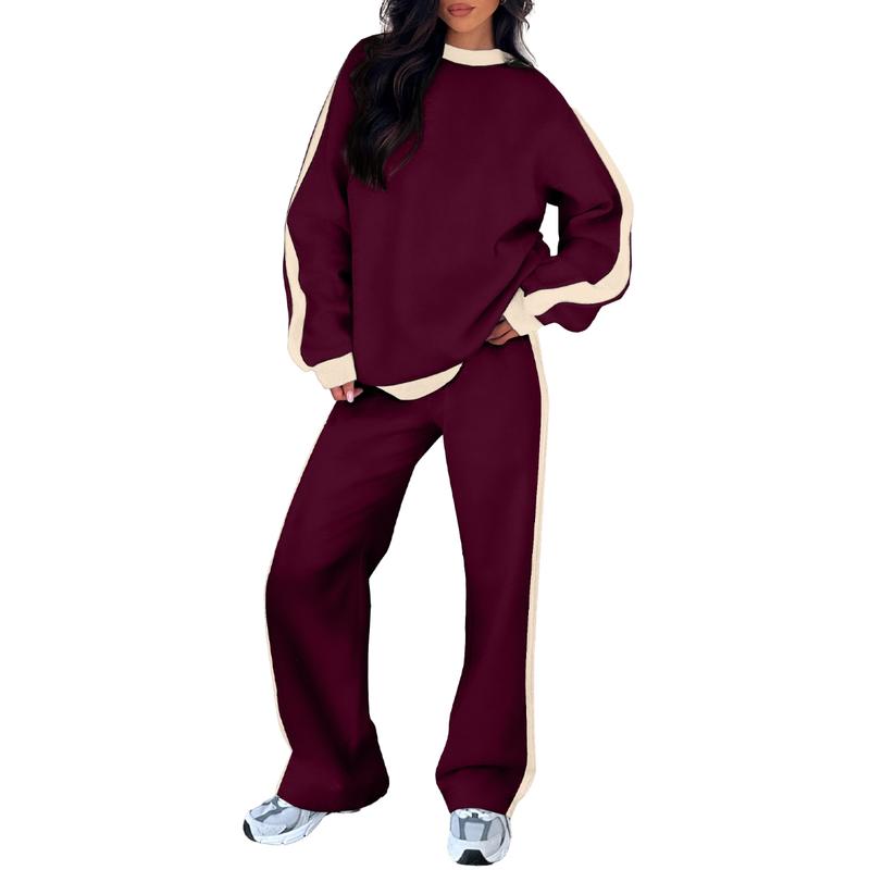 SANDI™ - Comfortable 2-Piece Lounge Set Sweatshirt & Straight Leg Pants