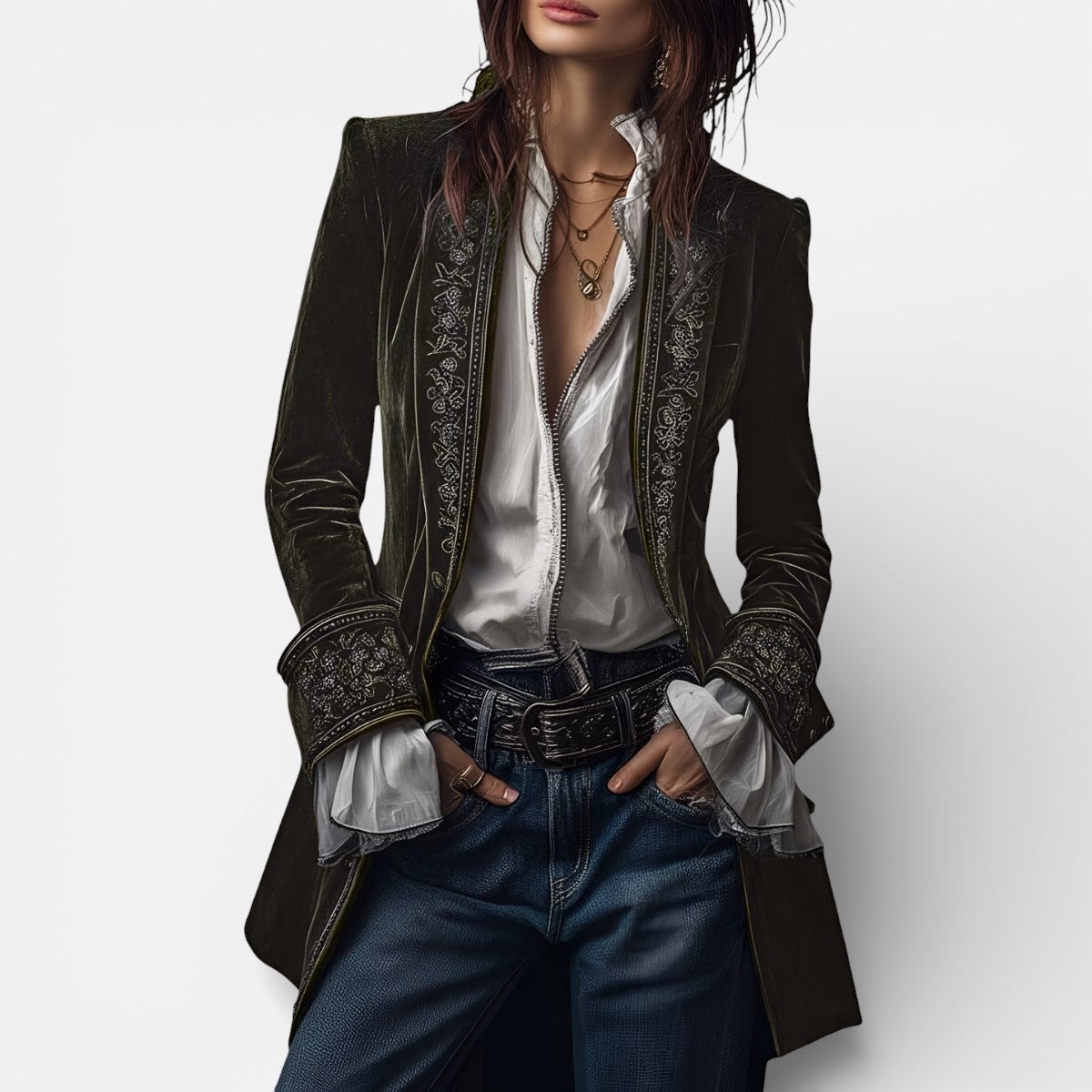 Nuria | Elegant Velvet Jacket