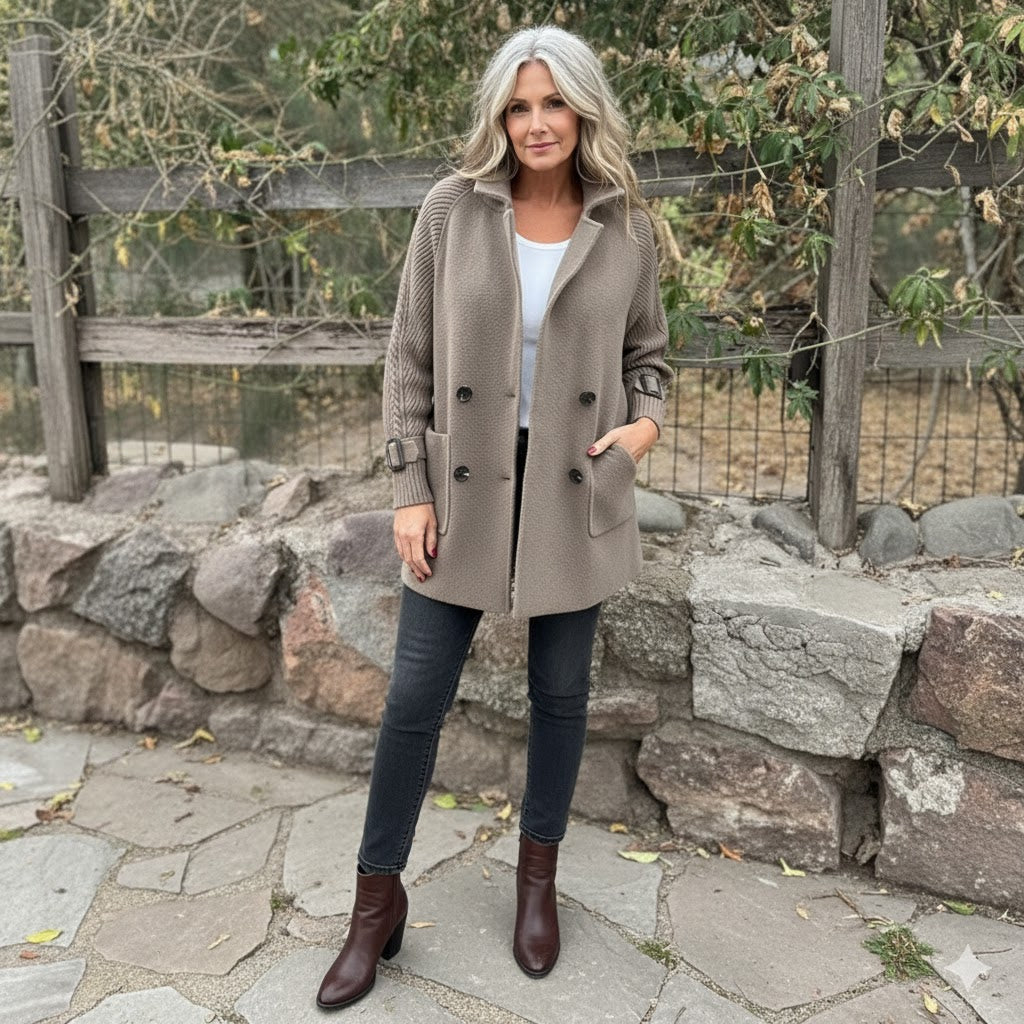 Meggie | Mid-Length Double-Breasted Coat